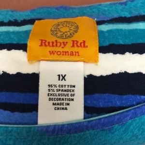 Ruby Rd. Tops - Ruby Road blouse 3/4 length sleeves Ruby Rd. Tops - Ruby Road blouse 3/4 length sleeves